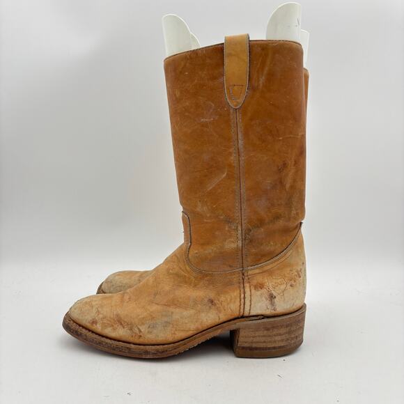 Vintage Texas Brand Campus Boots Men\'s 9.5D M 63 Western Workwear main image 13